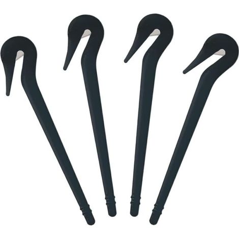 Coupe-Bandeau Élastique 4 Pièces – Outil Pratique pour Retirer les Élastiques à Cheveux, Noir, Compatible avec Tous Types de Cheveux (1/4)