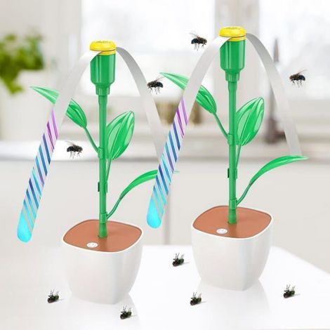 2 Ventilateurs Anti-Mouche Pliables - Portable/Table/Suspendu - Intérieur/Extérieur/Cuisine/Camping/Fêtes (1/5)