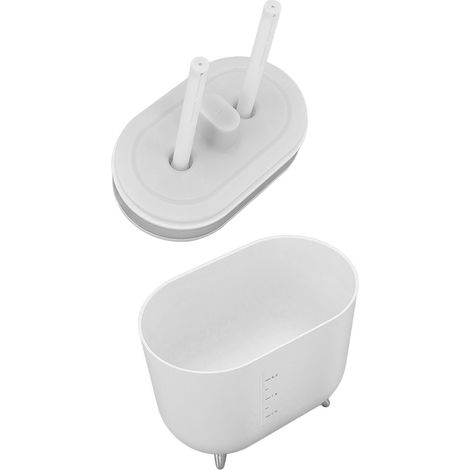 Humidificateur 2L rechargeable par USB, double brumisation délicate avec lumières colorées, blanc (1/5)