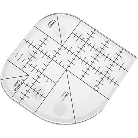 Règle d'angle incurvée pour courtepointe, patchwork de couture  Modèles de couture à bords ronds, outils de patchwork pour fournitures de couture, maison, bureau