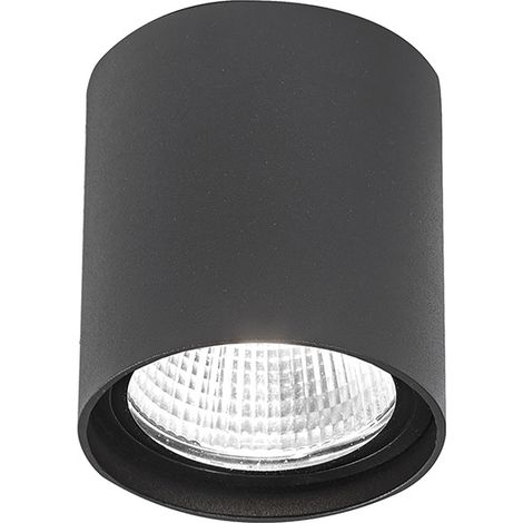 Downlight Plafonnier Rond KUBA Anthracite 20W LED 3000K IP65 - Plafonnier Extérieur en Aluminium Haute Résistance - Rossini Illuminazione (1/4)