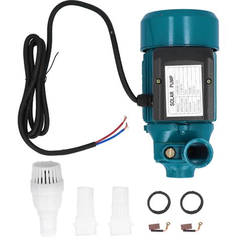 Pompe eau moteur turbine unipolaire – irrigation aspiration unique horizontale – 15m 180W DC12V