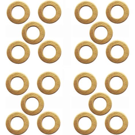 Lot de 20 joints de rechange pour couteaux de poche en laiton, rondelle pivotante, rondelles de roulement, 0,5 x 8 x 4,2 mm (1/5)