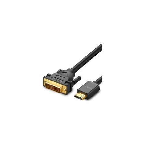Ugreen HD106 DVI 24+1 Pin / HDMI FHD 60Hz Kabel 1,5 m - Schwarz (11150) (1/2)