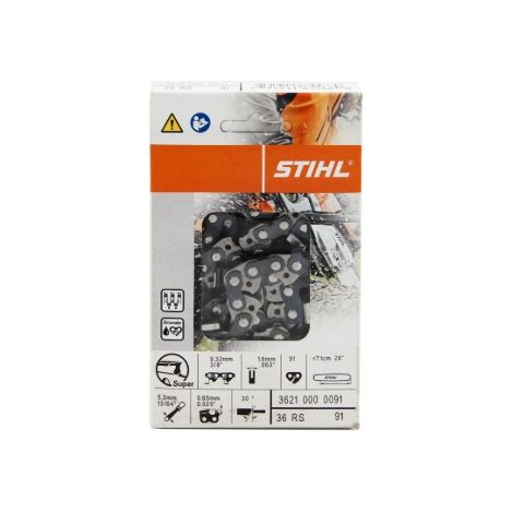 Original Stihl 91 link 36 RS Rapid Super Kettensägekette 36210000091 (1/2)
