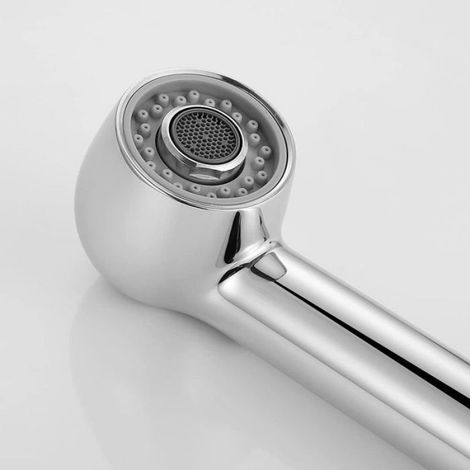 Douchette Robinet Cuisine - 2 Jets - Compatible Mitigeur Extractible - 175 X 60 Mm - Chrome - 1 Pièce (1/5)
