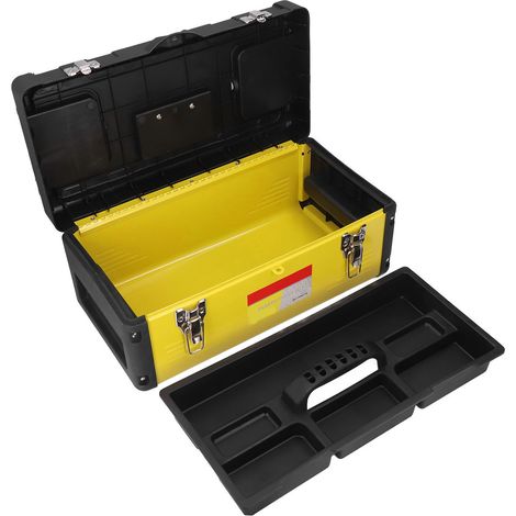 Coffre à outils grand espace de stockage portable Boîte à outils Organisateur de pièces matérielles pour réparation SK-1159-19 (1/5)