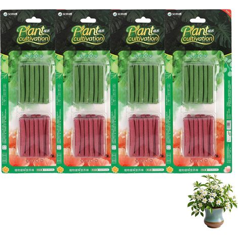Lot de 96 bâtonnets d’engrais végétal pour plantes, diffusion longue durée jusqu’à 100 jours, nutrition équilibrée pour croissance progressive, adapté à pots de 50 à 150 plantes, idéal pour pH 5.6-6 (1/5)