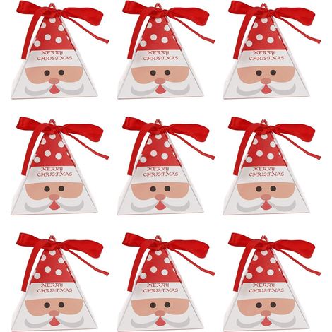 Lot de 40 Boîte, Pliable, Papier épais, Ruban, Noël, Fête, Bureau (1/5)