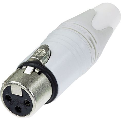 Neutrik NC3FXX-WT XLR-Steckverbinder Buchse, gerade Polzahl: 3 Weiß 1 St.