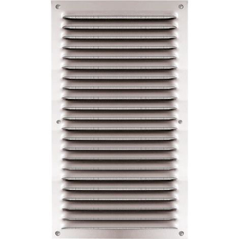 Grille 140 X 250 Mm Alu Anodisã© Avec Moustiquaire - Quinoa Residentiel
