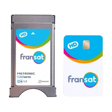 Récepteur TNT satellite CI+ 1.3 HD – Réception TNT gratuite en HD – Compatible avec tuner satellite – Carte Fransat PC7 HD incluse – ME
