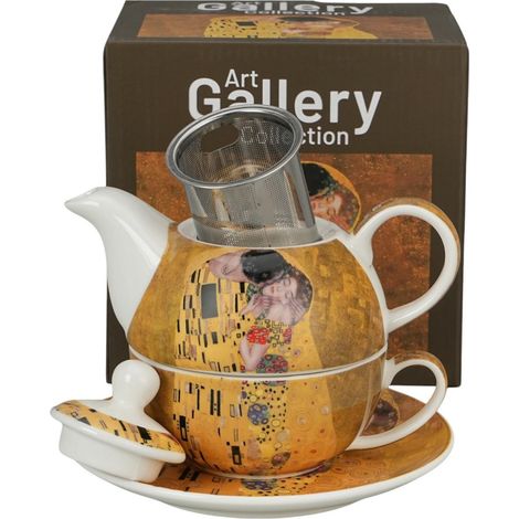 Tasse mit Krug und Siebeinsatz