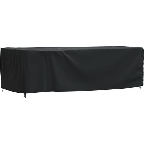 YMYNY Housse de salon de jardin noir 300x140x90 cm imperméable 420D (1/4)