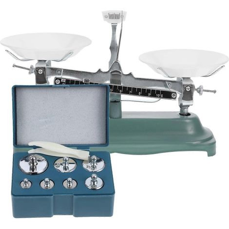 1 jeu de balance à palettes, outil de balance scientifique, balance à fléau de laboratoire avec poids (1/3)