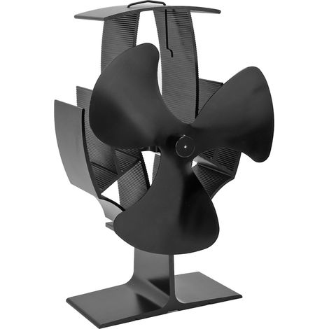 Ventilateur de poêle à bois à 3 pales, silencieux et résistant aux hautes températures, vitesse de 1500 tr/min, débit d'air de 200 à 250 pi³/min. (1/5)