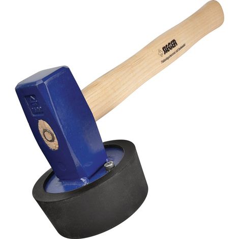 IDEAL Plattenlegerhammer 2000 gholz- und ringverkeilt Länge 41,5 cm Stiellänge 38 cm