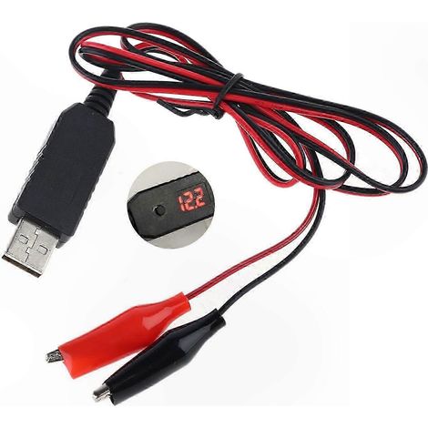 Câble de charge USB QC3.0, adaptateur de tension réglable 5V/6V/8.4V/12V, convertisseur module d'alimentation, cordon transformateur polyvalent (1/5)