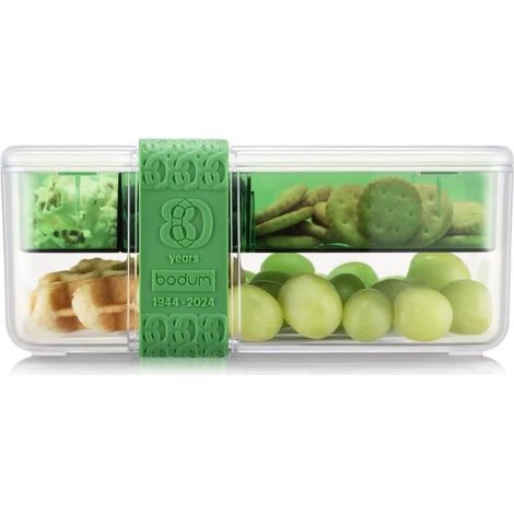Compartmented lunch box - BODUM - Bistro - Cutlery - Green (1/3)