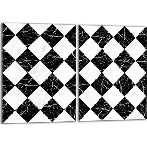 Plaque de protection en verre pour poêle 2x40x52 Mosaïque (1/5)