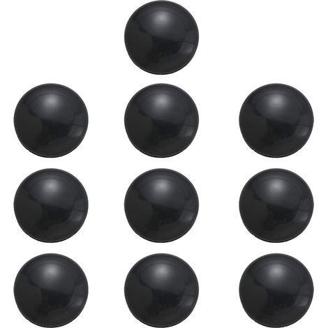 10 poids magnétiques pour rideaux, étanches, ronds, noirs, pour rideaux de douche et nappes (1/5)