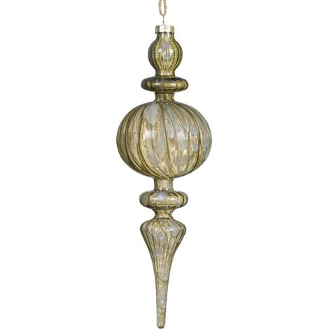 DECORAZIONE DA APPENDERE IN VETRO, 7.50X7.50X24.50 CM