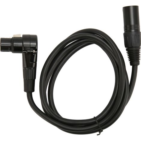Câble Microphone XLR Mâle à Femelle 90° 3 Broches, Conducteur OFC Argenté, Câble Équilibré 1.5m (1/5)