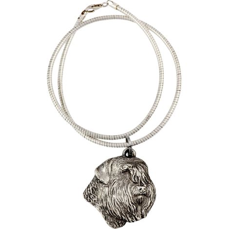 Bouvier des Flandres – eine Hundehalskette, einzigartiger Schmuck für Hundeliebhaber, ein einzigartiger Schlangenanhänger von Art-Dog (1/5)