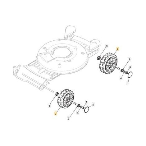 RUOTA SPARK ALU D210(X CUSC.RAD.)'13 ORIGINALE STIGA - 381007487/0