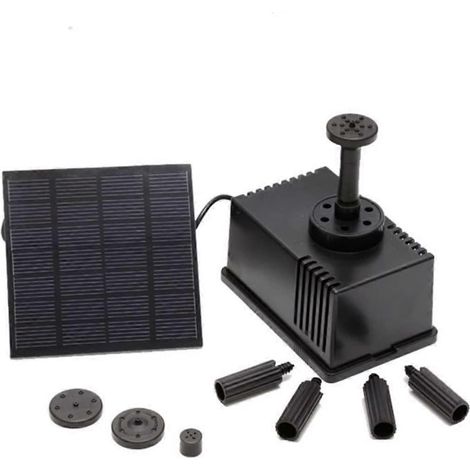 Pompe à fontaine solaire avec filtre, adaptée aux bassins et jardins, économe en énergie, démarrage automatique solaire. (1/2)