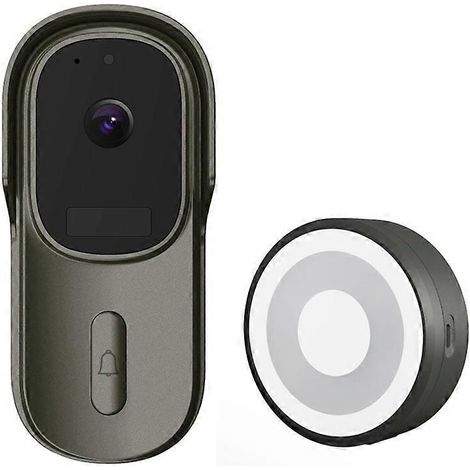 Sonnette connectée WiFi 1080p avec grand angle de vision, application Tuya Smart Life, étanche IP65, interphone audio-vidéo, 2 MP (1/5)