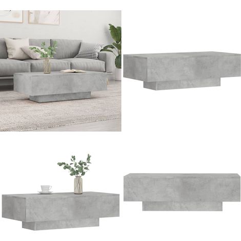 Couchtisch Betongrau 100x49,5x31 cm Holzwerkstoff - Couchtisch - Wohnzimmerstil - Moderner Couchtisch - Holzmöbel - Grau Sofa Tisch - Home & Living (1/5)