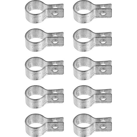 Lot de 10 bandes de tension pour clôture à mailles losangées, en acier inoxydable de 19 mm (3/4 po). (1/3)