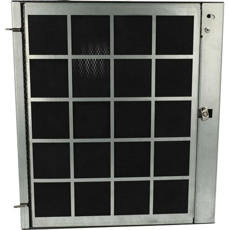 vhbw Filtre à charbon actif compatible avec Miele DA 429-4 / TITAN, DA 429-6 C, DA 4298 W hotte aspirante - 25,6 x 23 x 2,2 cm, régénérant