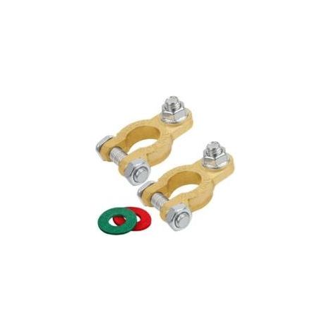 1 Paire Cosse Batterie Bornes 12V 24V de Batterie Connecteurs pour batterie de voiture - Bornes de raccordement universelles pour voiture. bateau. camping-car. caravane