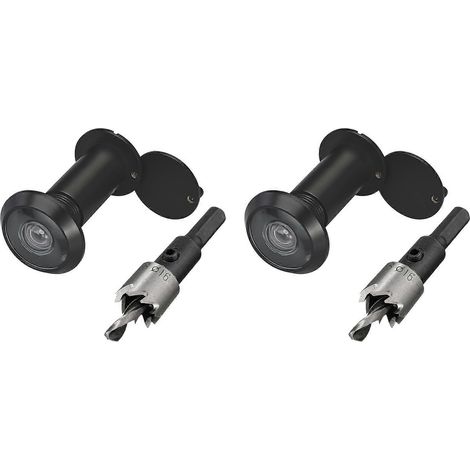 220-Grad-Türspion mit 16-mm-Bohrer, 16 mm (0,63 Zoll) Durchmesser für Türen von 35 bis 54 mm (1-3/8 bis 2-1/6 Zoll). (1/5)