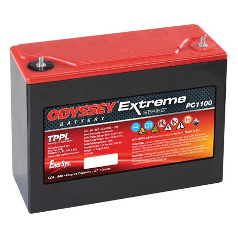 Batterie Odyssey PC1100 12v 45ah 500A ODS-AGM40E (1/2)