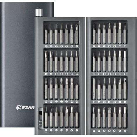 Tournevis de Précision Magnétique 57 en 1, kit outils de Réparation pour Laptop, Computer, Montre, Jouets (1/5)