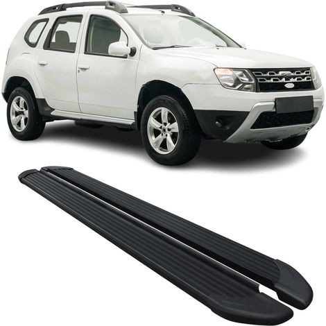 OMAC Marchepieds Latéraux pour Dacia Duster 2010 à 2018, Marchepied latéral de Voiture en Aluminium, 2 Pcs, Noir (1/5)