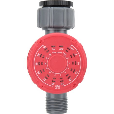 Programmateur d'arrosage automatique G3/4 DN20, contrôleur d'irrigation de jardin avec filetage standard UK, vanne électromagnétique ABS étanche IP54, minuterie programmable facile (1/5)