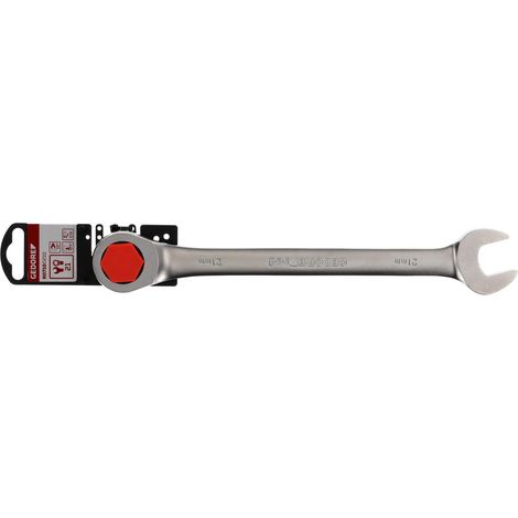 R07100210 Llave de carraca de anillo SW21 mm 285 mm (1/4)