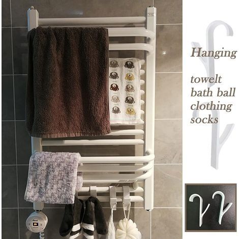 6-teiliges Heizkörperhaken-Set, Handtuchhalterhaken, Heizkörperhaken für Bad und Küche, Badezimmer-Heizkörperhaken (1/4)