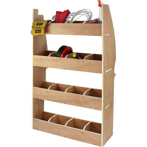 Forro interior gris antracita y estantería de madera para Citroën Berlingo II SWB – alfombra automotriz elástica T-Mech con adhesivo y mueble organizador resistente para furgonetas profesionales