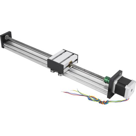 Vis sans fin 400mm Course, Table Coulissante Nema17 42 Moteur Pas à Pas, Actionneur Linéaire Long, Glissière Précision CNC, 1 Pièce (1/5)