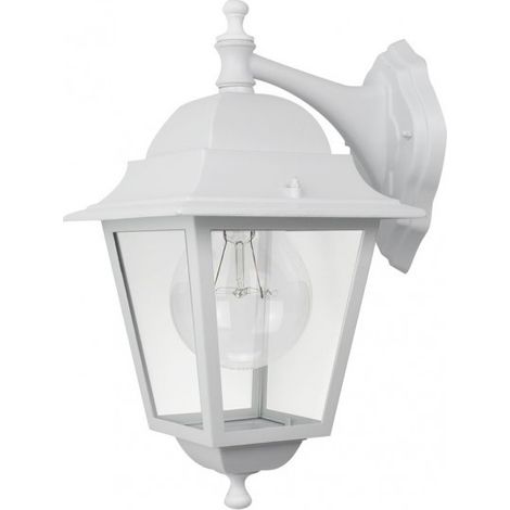 Aplique exterior aluminio spica 1xe27 blanco ip44  42x28x21,5 cm