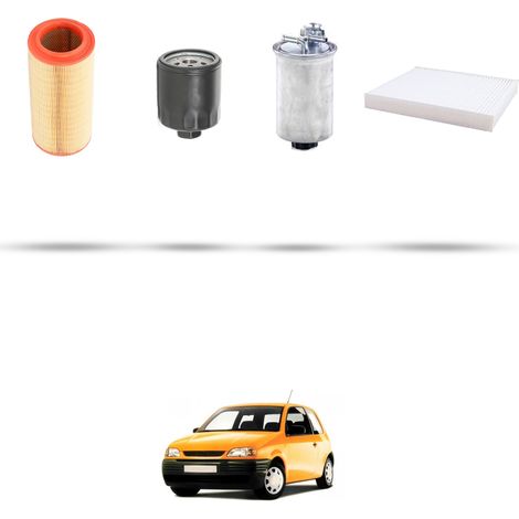 Kit tagliando 4 filtri compatibile con Seat Arosa 1.7 SDI 44Kw Dal 1997 (1/4)