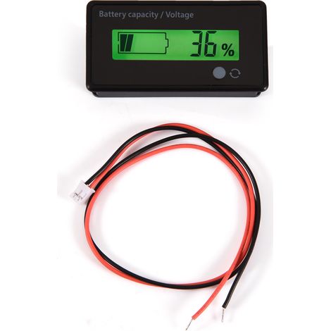 Testeur de capacité de batterie et de tension avec écran LCD rétroéclairé vert (1/5)