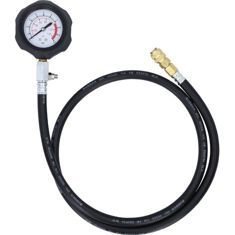 KS Tools Manometer mit Schlauch, 10 bar