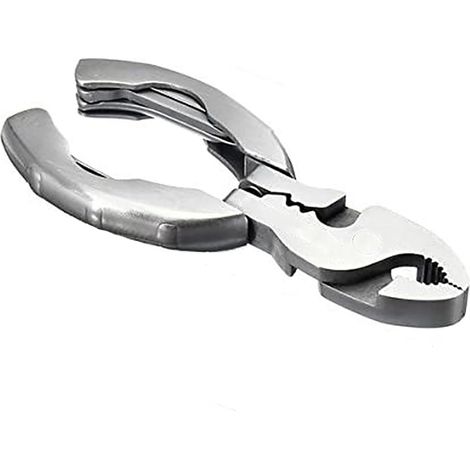 Tragbares 9-in-1-Multitool aus Edelstahl, leicht, mit Zange, Schraubendreher, Abisolierzange, Türöffner und Crimpzange für Camping und Outdoor-Aktivitäten (1/5)