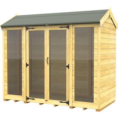 8 x 4 Apex Summer House (Full Height Window)